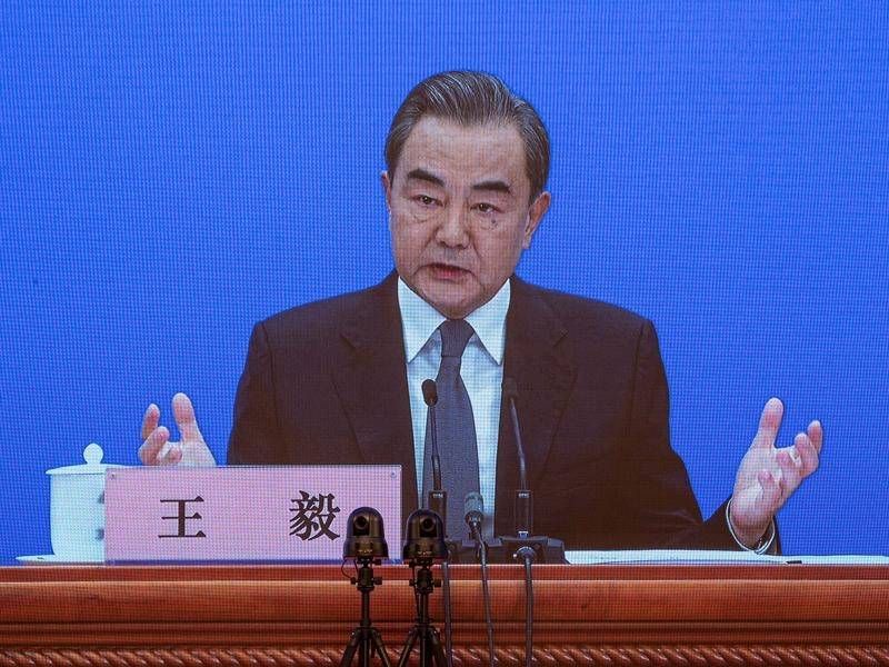 Image of the Chinese foreign minister Wang Yi. Image of the Chinese foreign minister Wang Yi.